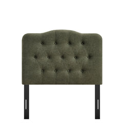 Annabel Sage Premium Linen Blend Twin Headboard - Ornate Home