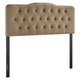 Annabel Taupe Stain-Resistant Performance Velvet King Headboard - Ornate Home