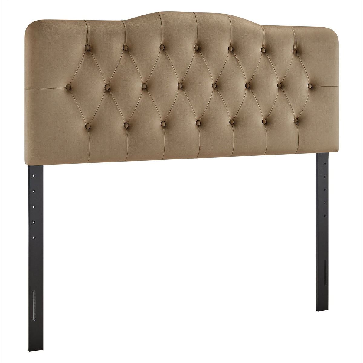 Annabel Taupe Stain-Resistant Performance Velvet King Headboard - Ornate Home