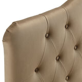 Annabel Taupe Stain-Resistant Performance Velvet King Headboard - Ornate Home