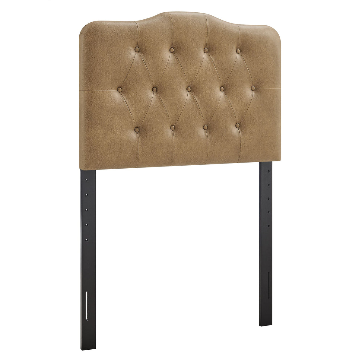 Annabel Toast Faux Leather Twin Headboard - Ornate Home