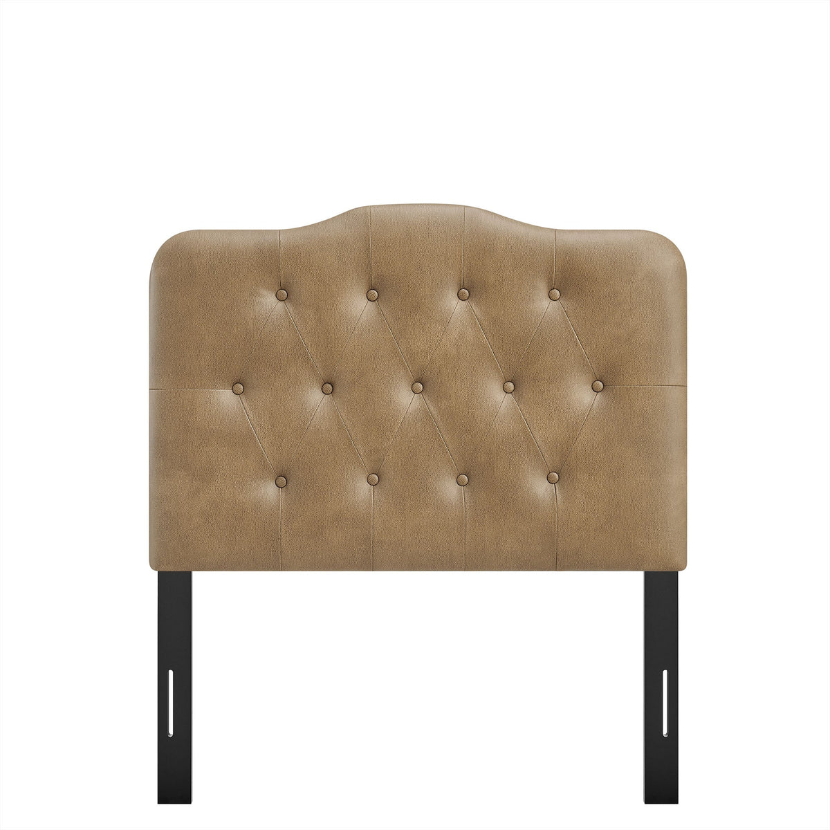 Annabel Toast Faux Leather Twin Headboard - Ornate Home