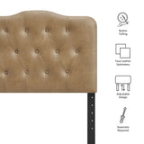 Annabel Toast Faux Leather Twin Headboard - Ornate Home