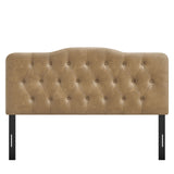 Annabel Toast Vegan Leather Full Headboard - Ornate Home