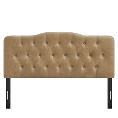 Annabel Toast Vegan Leather Full Headboard - Ornate Home
