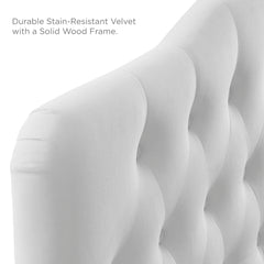 Annabel White Diamond Tufted Performance Velvet King Headboard - Ornate Home