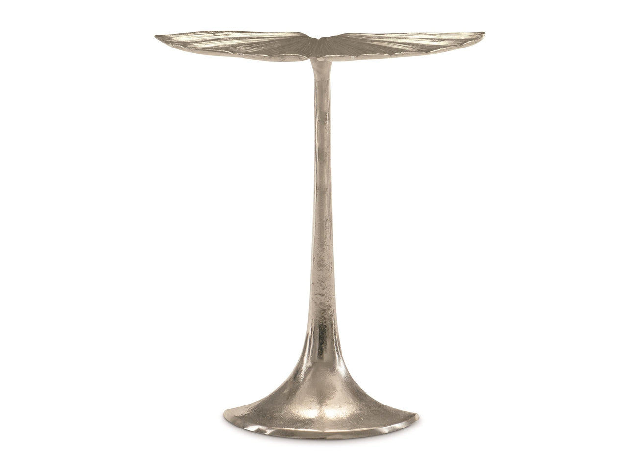 Annabella Satin Nickel Accent Table - Ornate Home