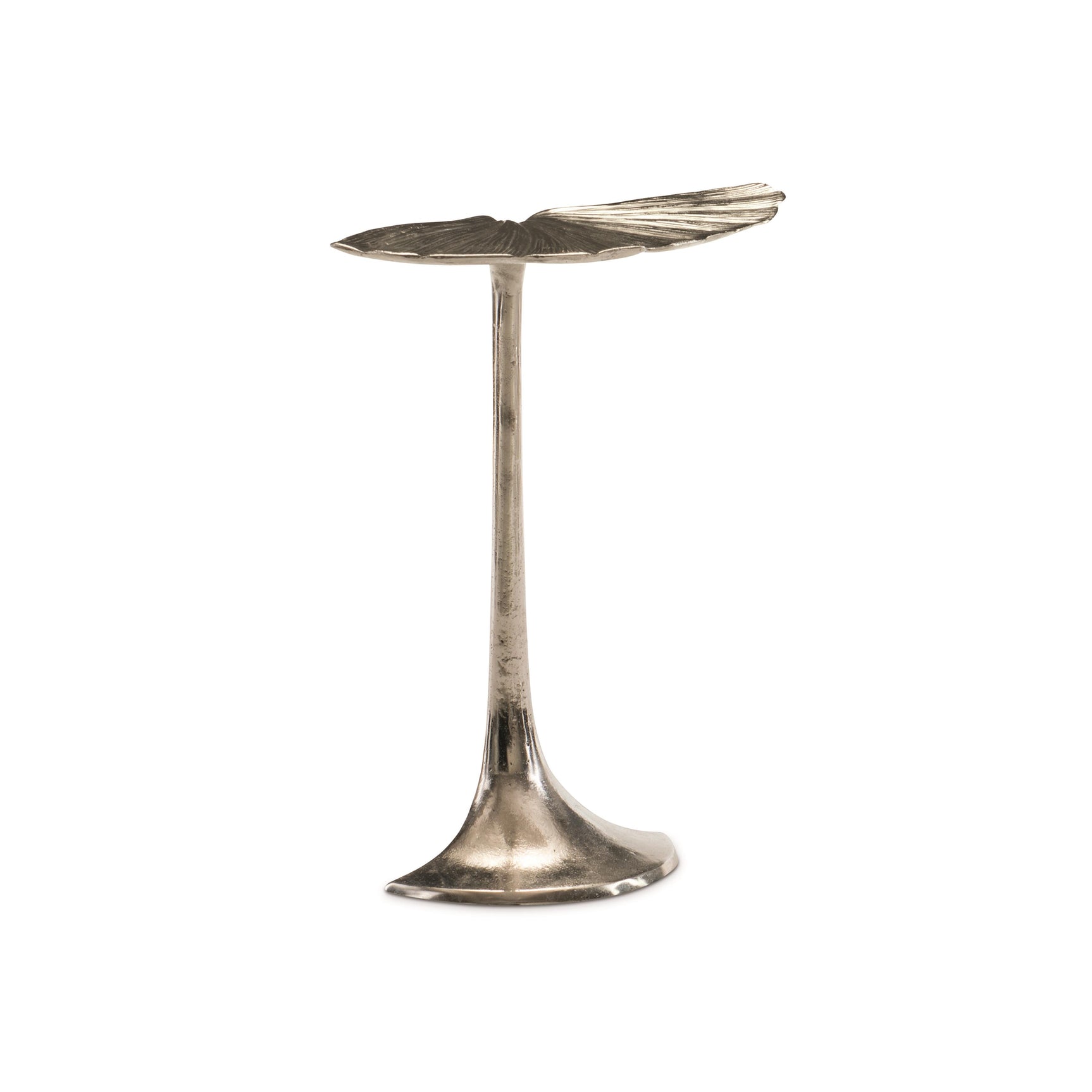 Annabella Satin Nickel Accent Table - Ornate Home