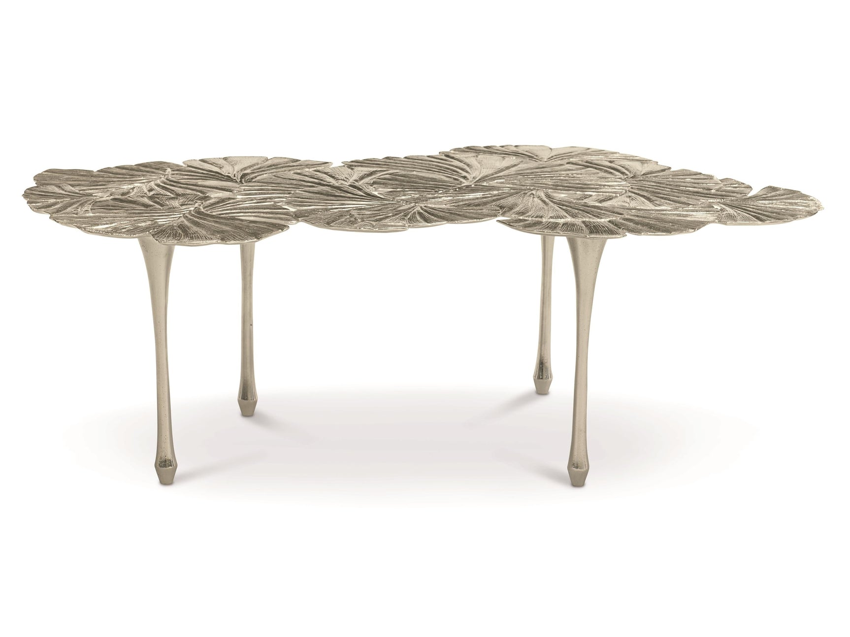 Annabella Satin Nickel Cocktail Table - Ornate Home