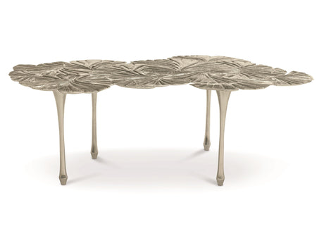 Annabella Satin Nickel Cocktail Table - Ornate Home