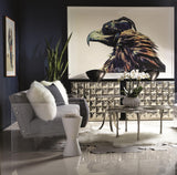 Annabella Satin Nickel Side Table - Ornate Home