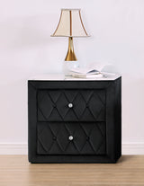 Annabelle Black Nightstand - Ornate Home