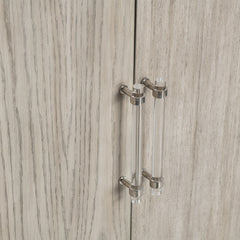 Annabelle Cream/Brown 4 Door Sideboard - Ornate Home