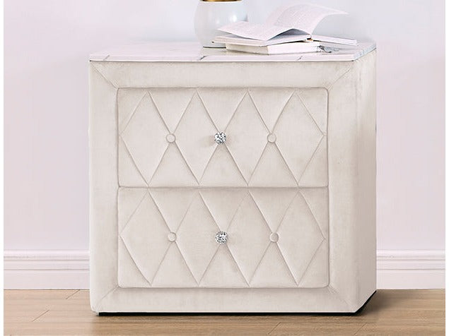 Annabelle Ivory Nightstand - Ornate Home