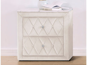 Annabelle Ivory Nightstand - Ornate Home
