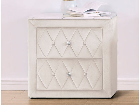 Annabelle Ivory Nightstand - Ornate Home