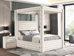 Annabelle Ivory Nightstand - Ornate Home