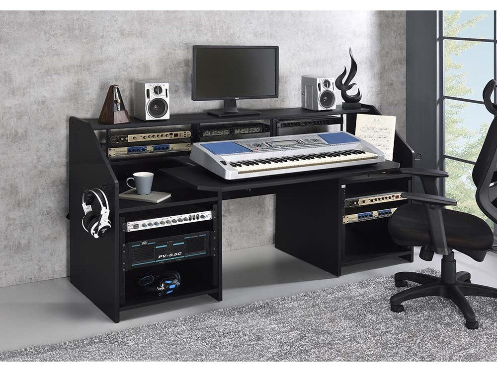 Annette Black Music Desk - Ornate Home