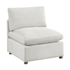 Annex Beige Armless Chair - Ornate Home