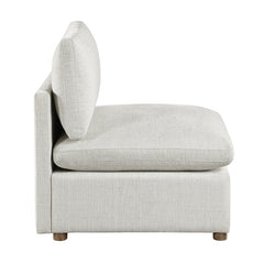 Annex Beige Armless Chair - Ornate Home