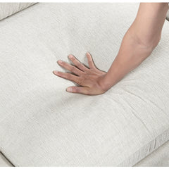 Annex Beige Armless Chair - Ornate Home