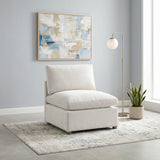 Annex Beige Armless Chair - Ornate Home