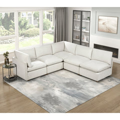 Annex Beige Corner Seat - Ornate Home