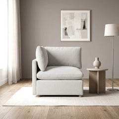 Annex Beige Corner Seat - Ornate Home