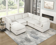 Annex Beige Ottoman - Ornate Home