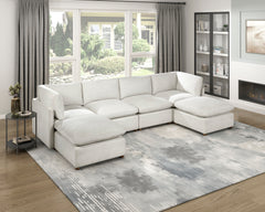 Annex Beige Ottoman - Ornate Home