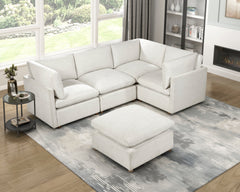 Annex Beige Ottoman - Ornate Home