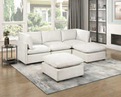Annex Beige Ottoman - Ornate Home