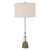Annily Brass Crystal Table Lamp - Ornate Home