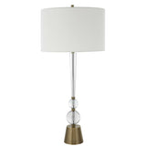 Annily Brass Crystal Table Lamp - Ornate Home