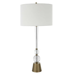Annily Brass Crystal Table Lamp - Ornate Home