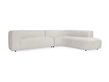 Anniston Ivory 2pc Sectional w/RAF Chaise - Ornate Home