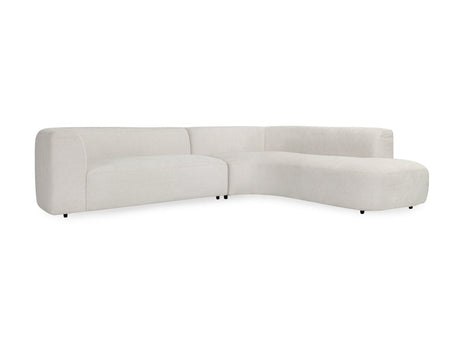 Anniston Ivory 2pc Sectional w/RAF Chaise - Ornate Home