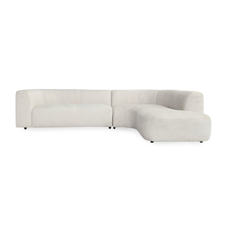 Anniston Ivory 2pc Sectional w/RAF Chaise - Ornate Home