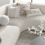 Anniston Ivory 2pc Sectional w/RAF Chaise - Ornate Home