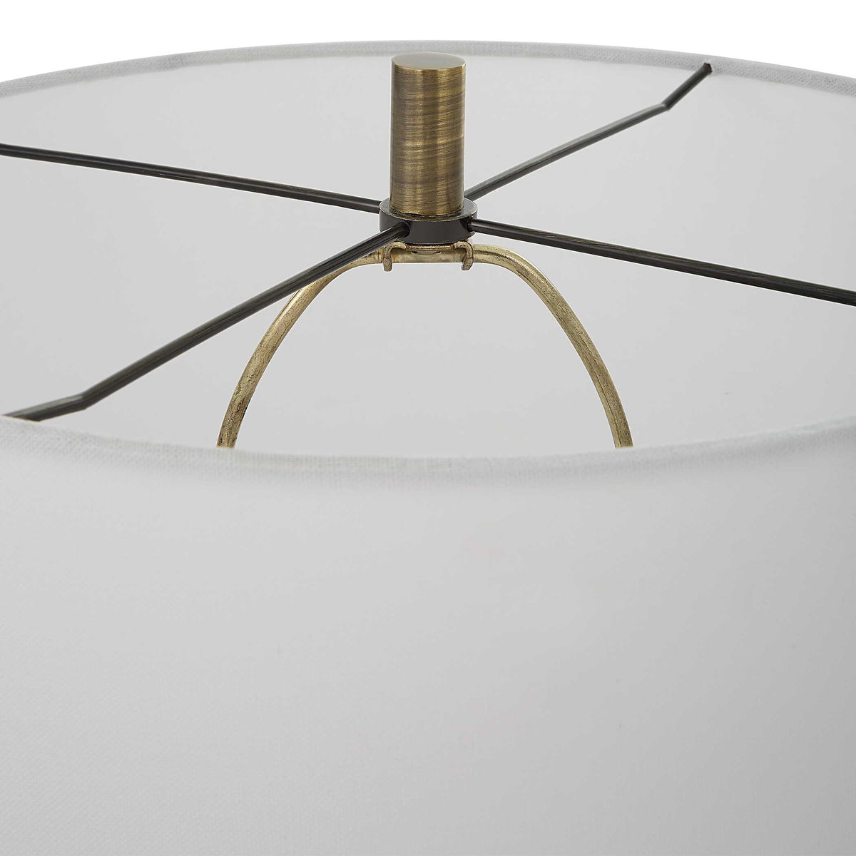 Annora Glossy White Table Lamp - Ornate Home