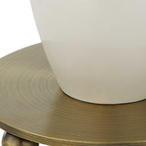 Annora Glossy White Table Lamp - Ornate Home
