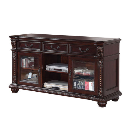 Anondale TV Stand in Cherry - Ornate Home