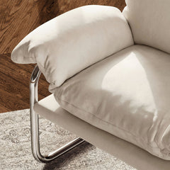 Ansel Alabaster Performance Velvet Accent Chair - Ornate Home