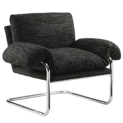 Ansel Charcoal Boucle Fabric Accent Chair - Ornate Home