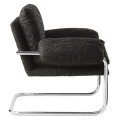Ansel Charcoal Boucle Fabric Accent Chair - Ornate Home