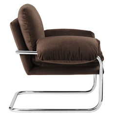Ansel Chocolate Brown Performance Velvet Accent Chair - Ornate Home