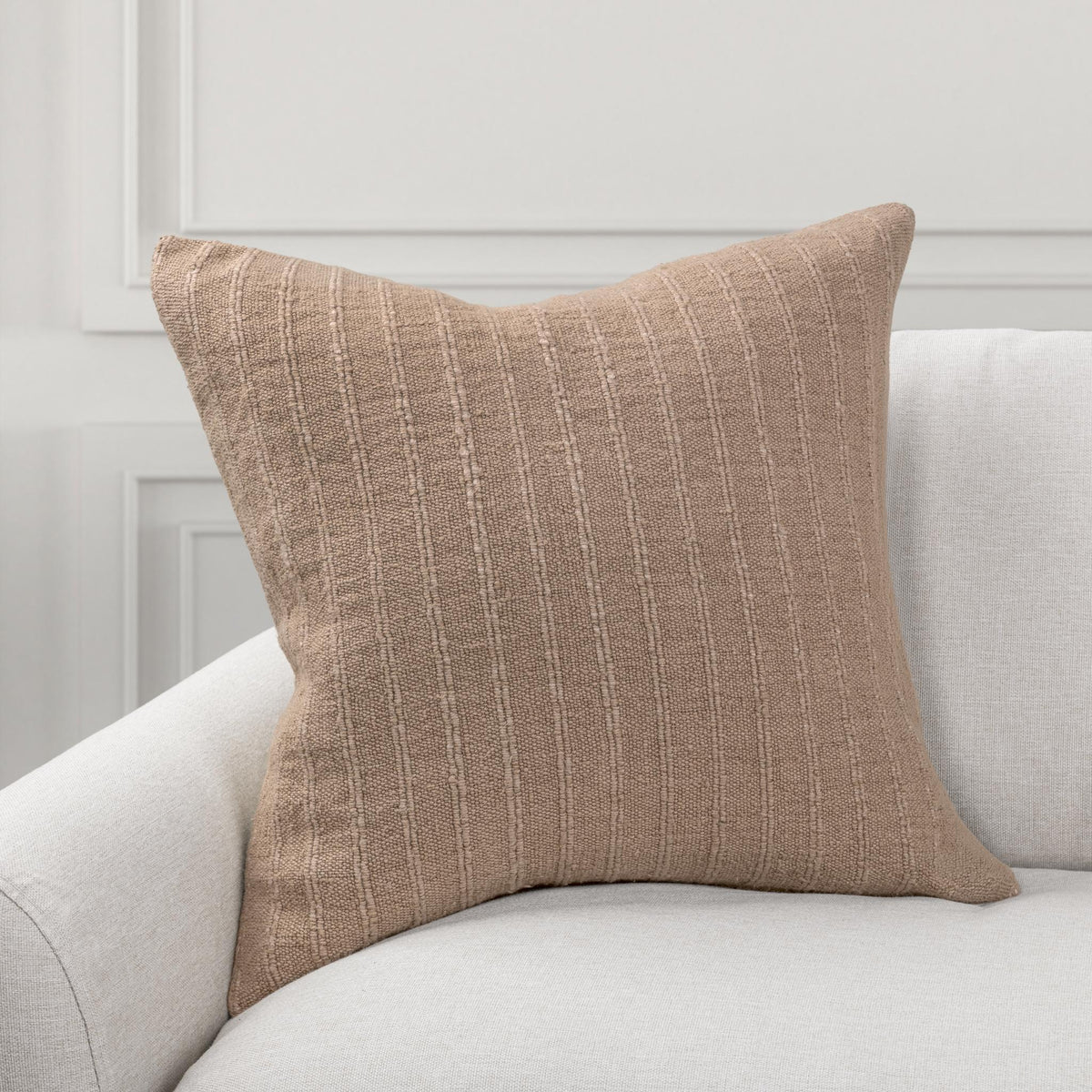 Ansel Natural 22"x22" Throw Pillow (Set of 2)