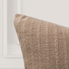 Ansel Natural 22"x22" Throw Pillow (Set of 2) - Ornate Home