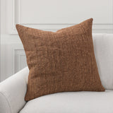 Ansel Pecan Brown 22"x22" Throw Pillow (Set of 2)