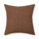 Ansel Pecan Brown 22"x22" Throw Pillow (Set of 2)